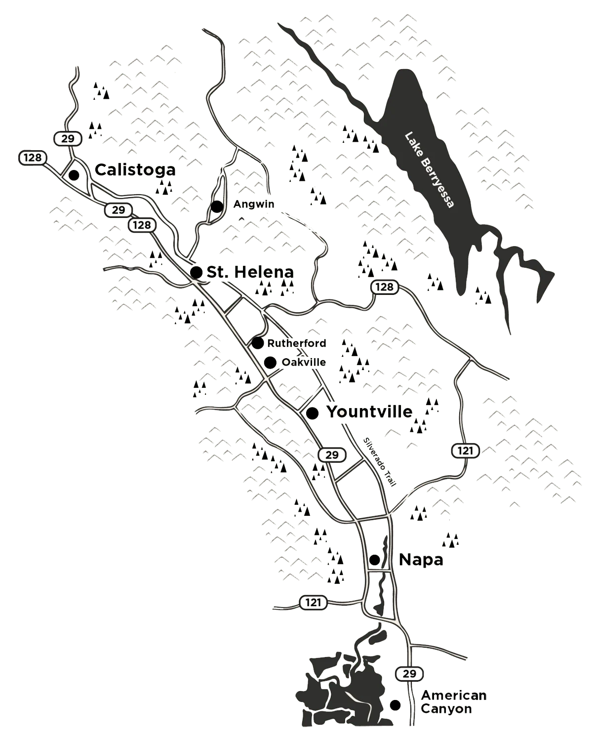 Napa Region - Map